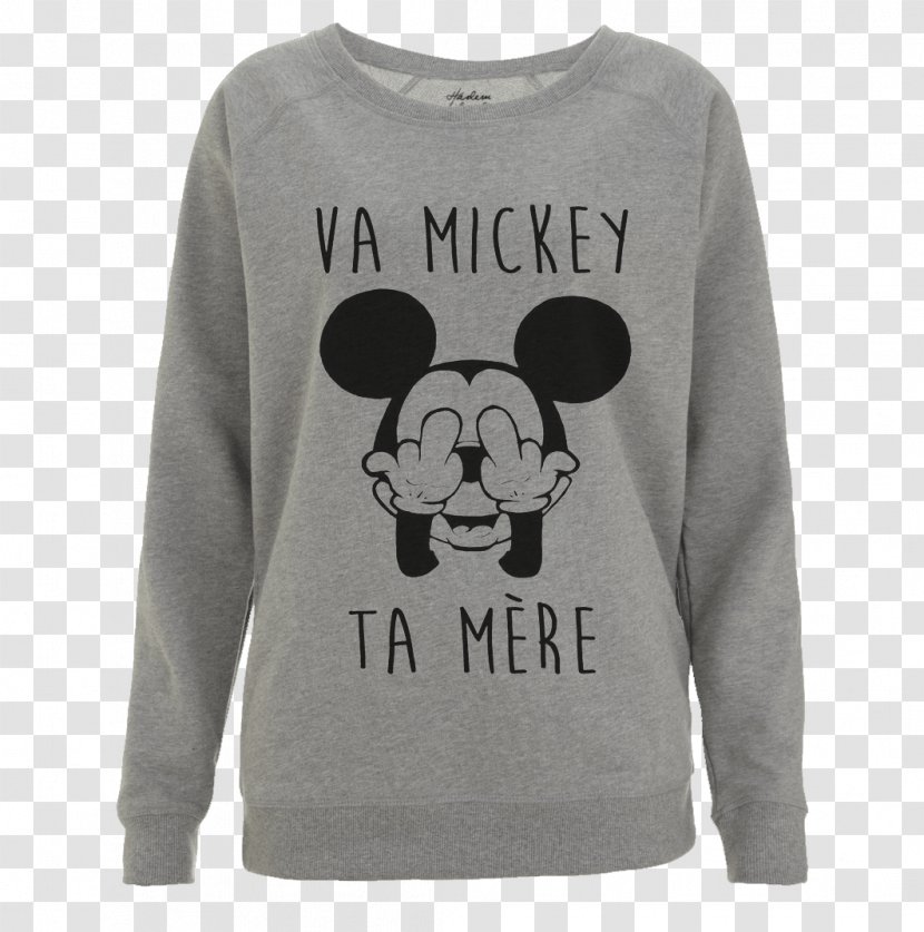 T-shirt Bluza Mickey Mouse Hoodie Sweater - T Shirt Transparent PNG
