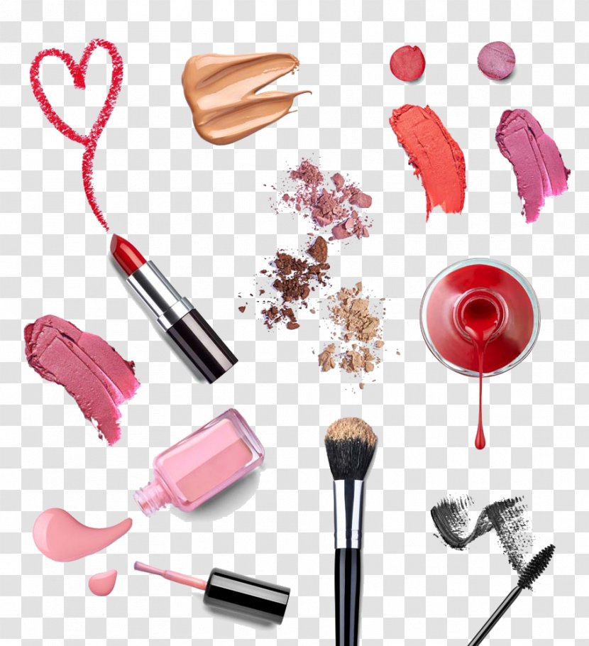 Cosmetics Nail Polish Makeup Brush Lipstick - Primer - Lipstick, Brushes Transparent PNG