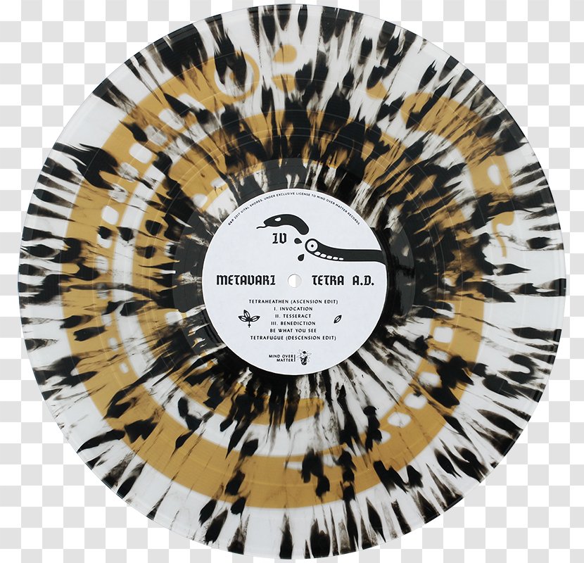 Tetra A.D. Glassfield Split Mind Over Matter Records Sunndrug - Gold Splatter Transparent PNG