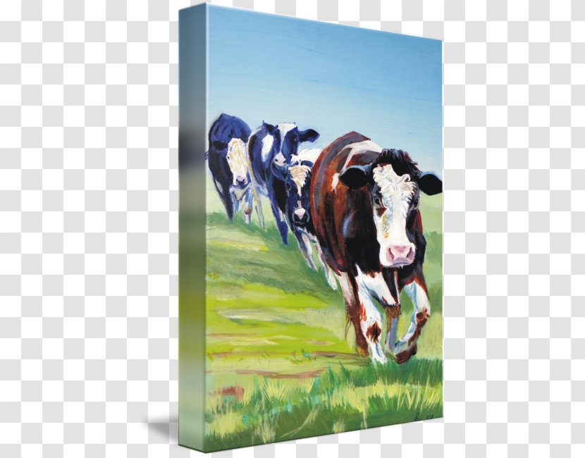Dairy Cattle Holstein Friesian Angus Taurine Wedding Invitation - Meadow - WATERCOLOR COWS Transparent PNG