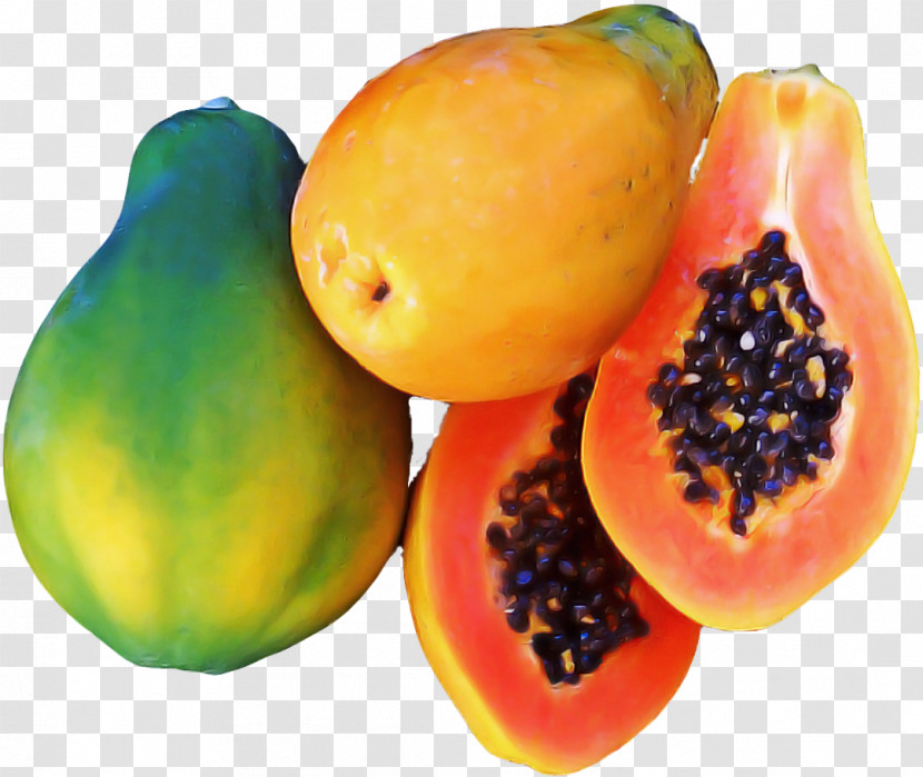 Papaya Natural Foods Fruit Food Plant Transparent PNG