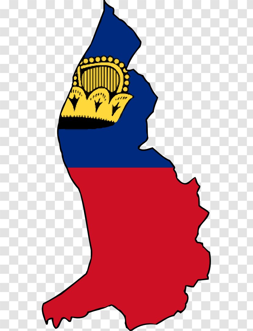 Flag Of Liechtenstein Blank Map - National Transparent PNG