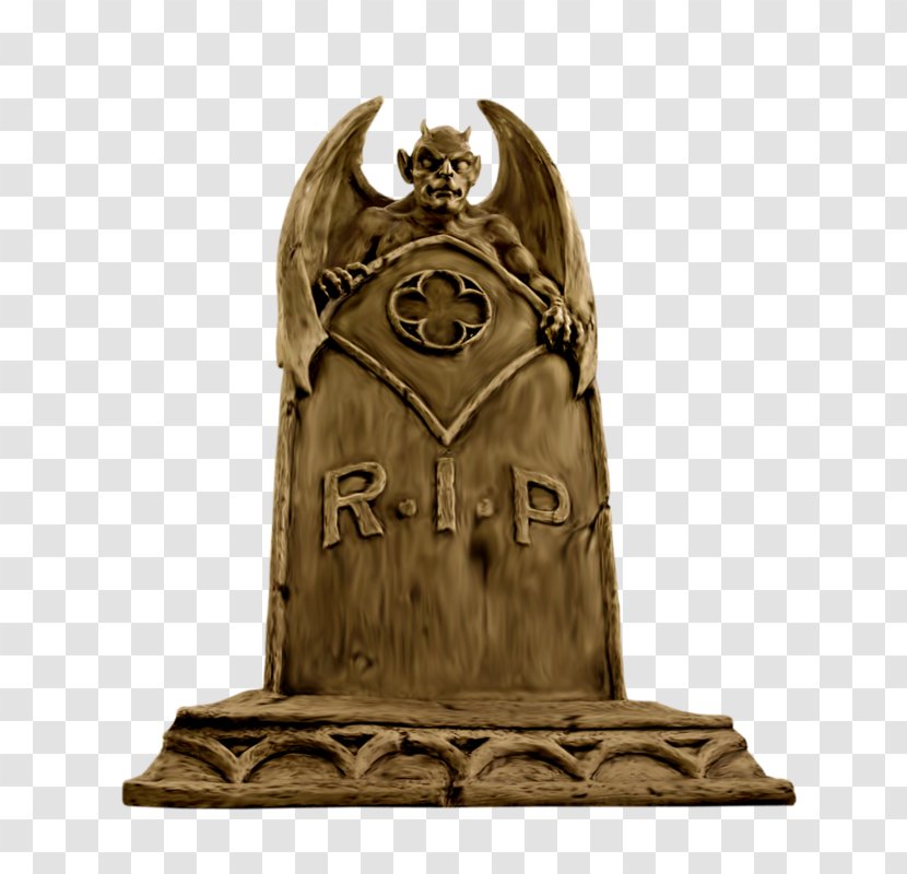 Headstone Vampirates: Demons Of The Ocean Design Toscano Vampire Demon Tombstone Halloween Statue - Bronze Transparent PNG