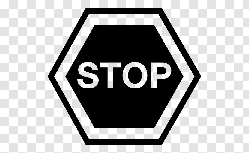Pictogram Stop Sign Street Traffic - Symbol Transparent PNG