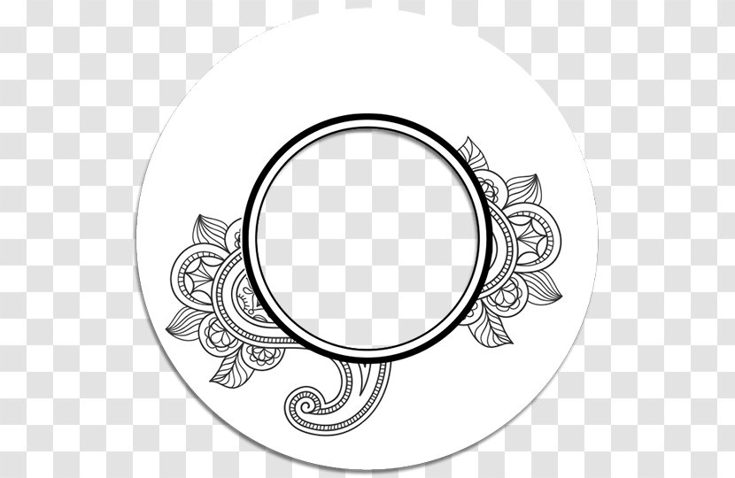 Material Line Art Body Jewellery Silver Tableware - Monochrome Transparent PNG