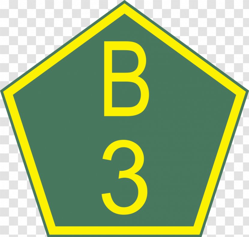 Bundesstraße 2 B2 Road Bagani, Namibia B8 Traffic Sign - Green - B3 Transparent PNG