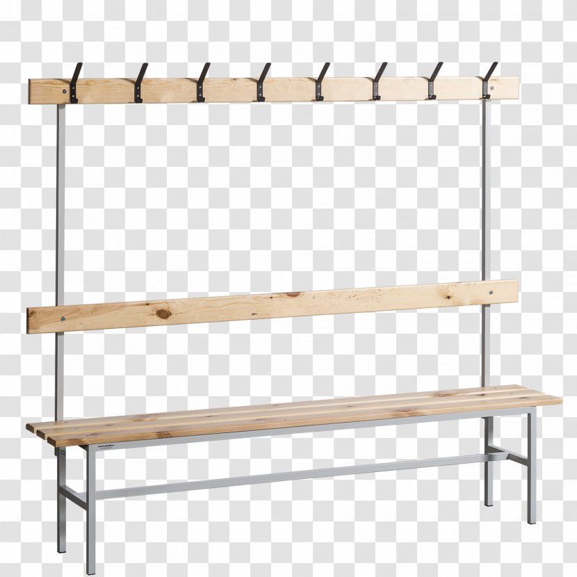 Bench Bank Changing Room Color Steel - Tree Transparent PNG