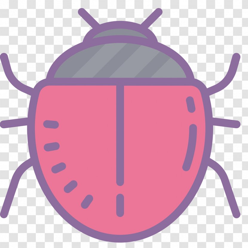 Clip Art - Pink - Bug Transparent PNG