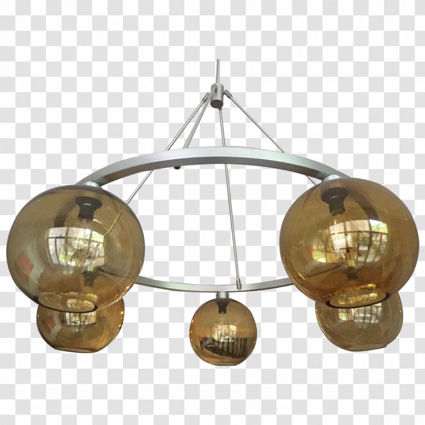 Pendant Light Chandelier Fixture Brushed Metal - Lighting Transparent PNG