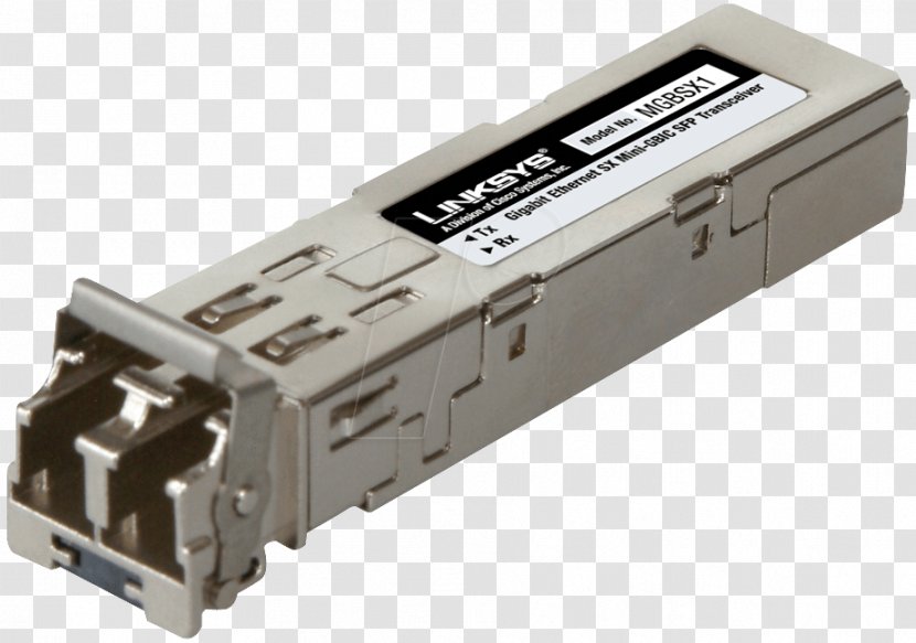 Small Form-factor Pluggable Transceiver Gigabit Ethernet Interface Converter - Network Switch Transparent PNG