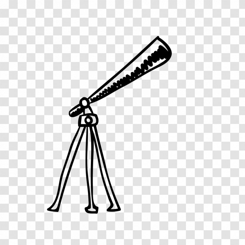 Telescope Euclidean Vector Download - Black And White - Hand-painted Binoculars Transparent PNG