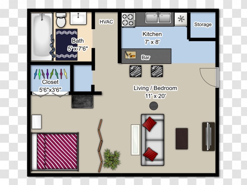 El Chaparral Apartments Floor Plan Curry Real Estate Services - Media - Balcony Transparent PNG
