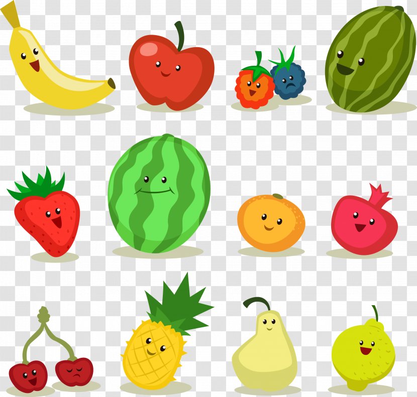 Fruit Apple Cartoon - Food - Vector Material Transparent PNG