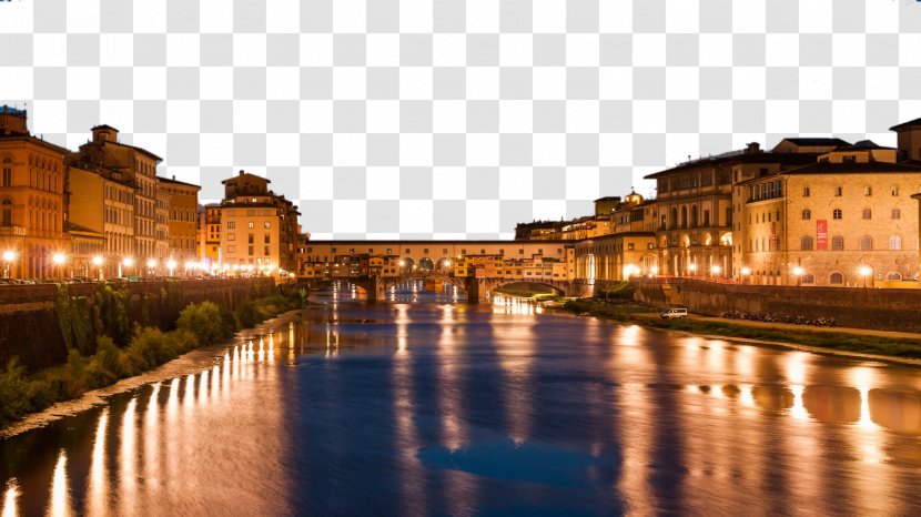 Ponte Vecchio Venice Arno High-definition Television Wallpaper - Florence, Italy, Five Transparent PNG