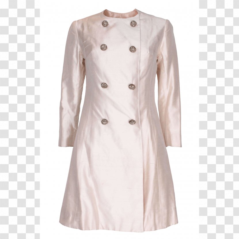 1950s Overcoat Dress Clothing - Sleeve - Silk Transparent PNG