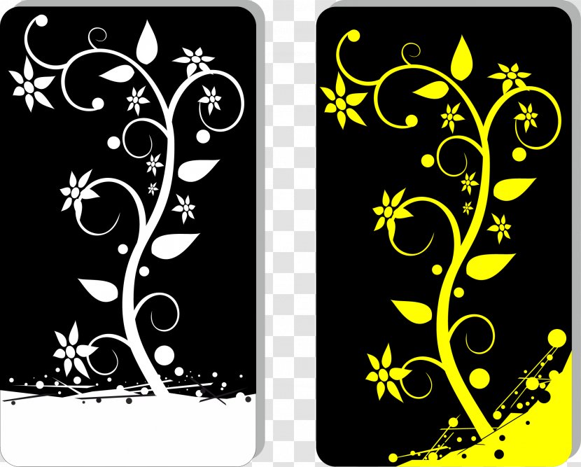 Flower Illustration - Yellow - Vector Floral Transparent PNG