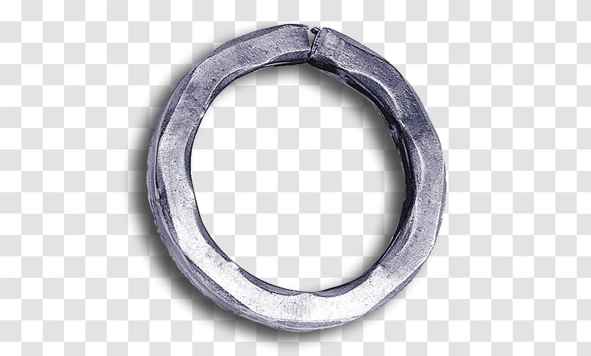Silver Circle - Platinum - Solid Ring Transparent PNG