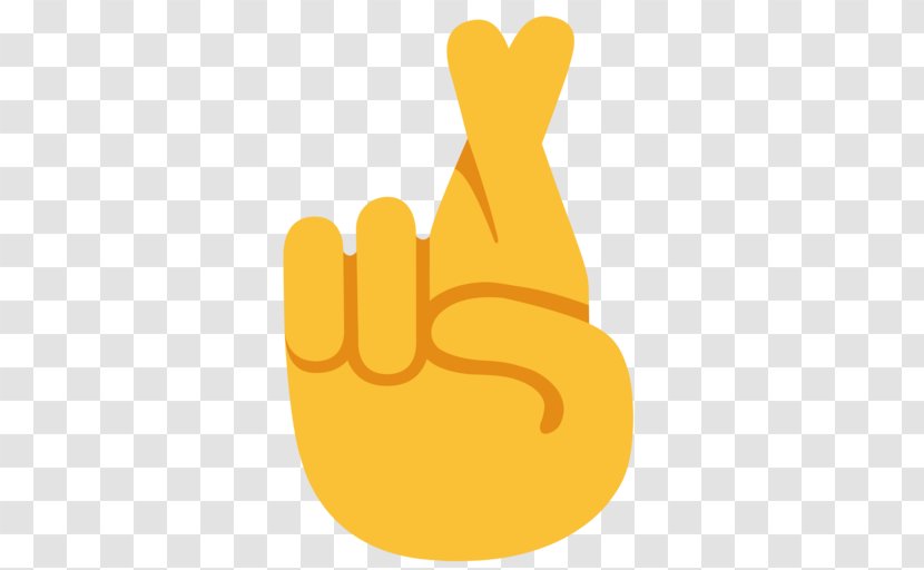 Crossed Fingers Emojipedia The Finger - Hand - Emoji Transparent PNG