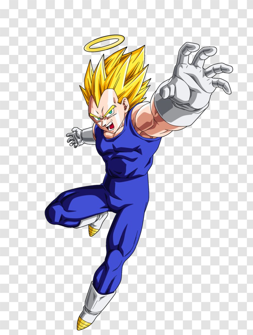 Vegeta Goku Majin Buu Gohan Super Saiyan - Cartoon Transparent PNG