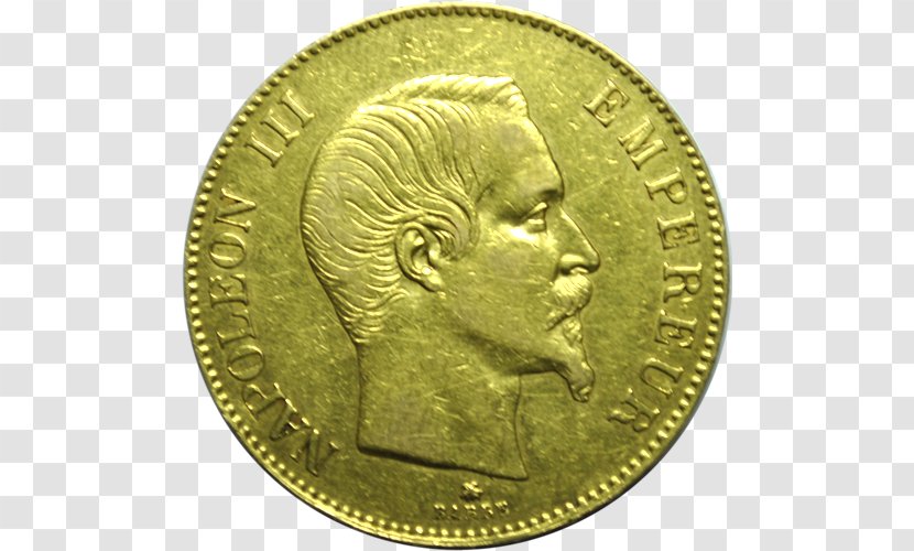 Gold Coin Napoléon France - Napol%c3%a9on Transparent PNG