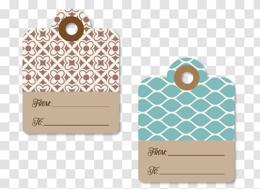 Santa Claus Paper Gift Card - Rectangle - Vector Decorative Tag Transparent PNG