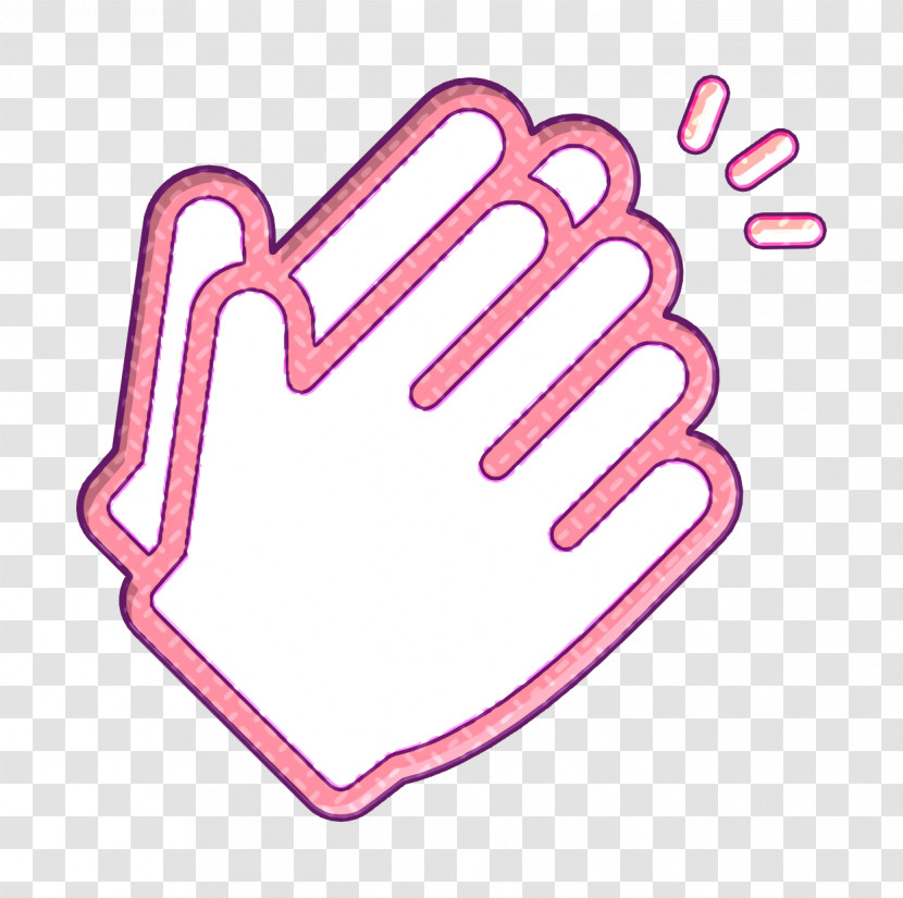 Gestures Icon Clap Icon Linear Hand Gestures Icon Transparent PNG