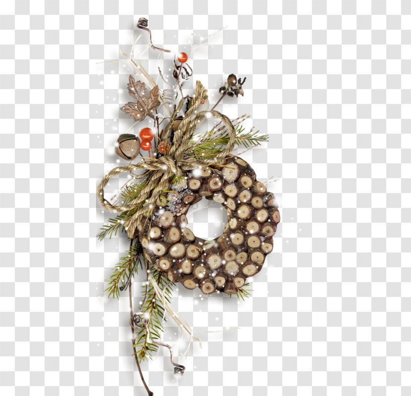Christmas Ornament Twig Wreath Day - Pine - Tree Snow Transparent PNG