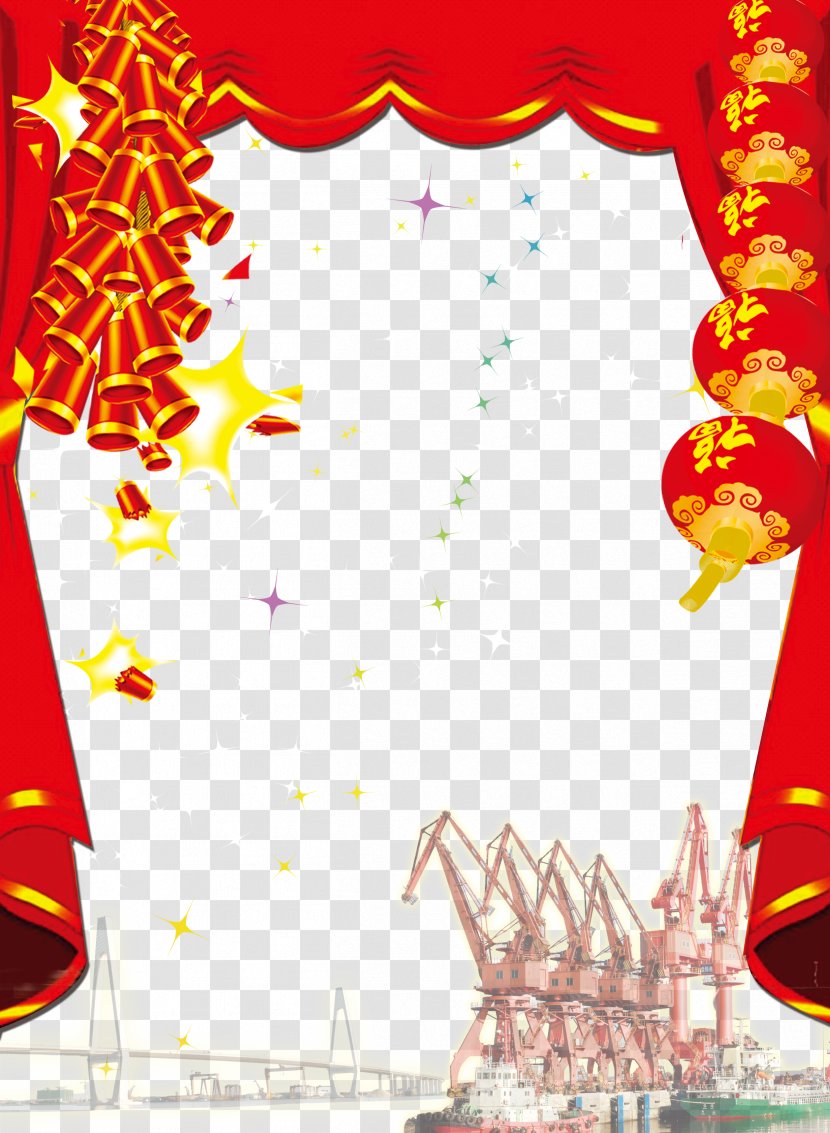 Chinese New Year Firecracker Chinoiserie Lantern Festival - Traditional Holidays - Firecrackers Creative Style Transparent PNG