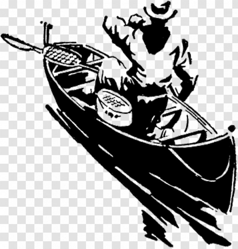 Boating Clip Art Illustration Sporting Goods - Black - Bud Man Boat Transparent PNG