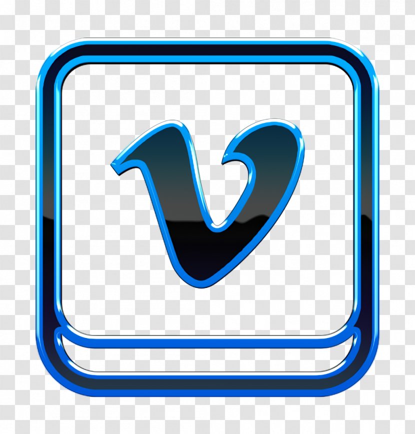 Social Media Icon - Technology - Symbol Electric Blue Transparent PNG