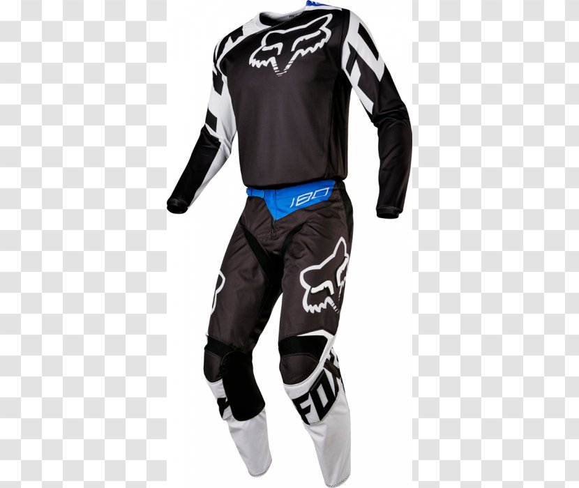 Fox Racing Jersey Pants Uniform Glove - Sleeve - Motorcycle Transparent PNG