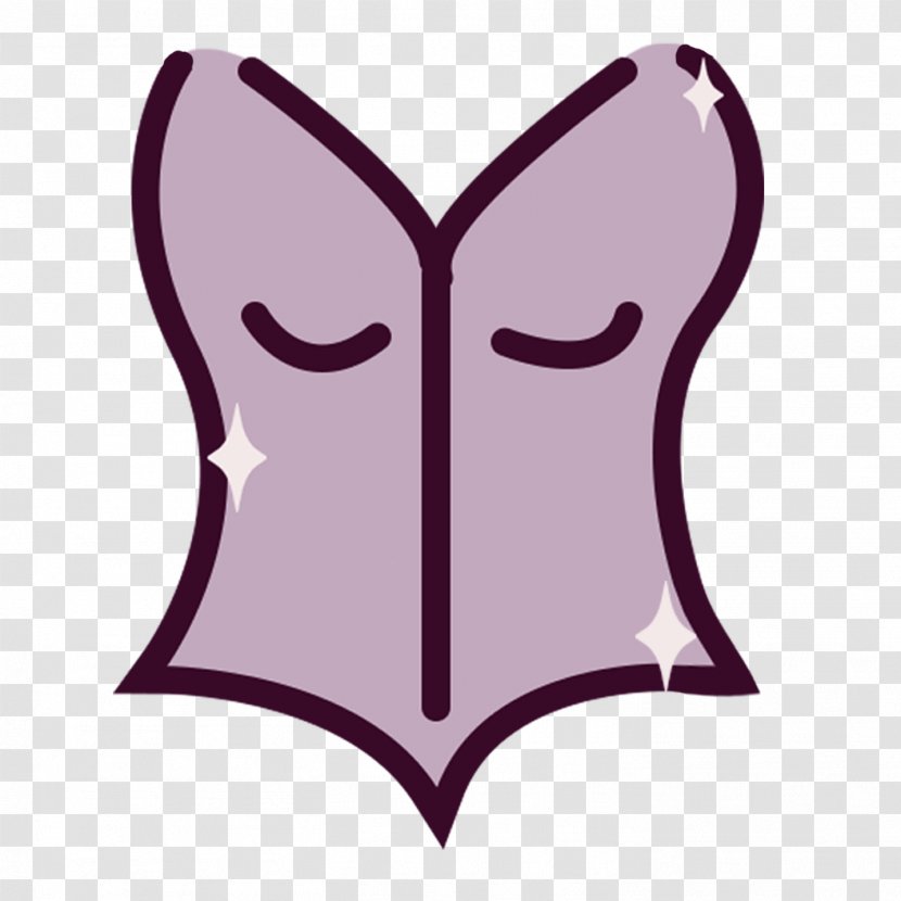 Corset Purple Butterfly Lilac Magenta - Frame Transparent PNG