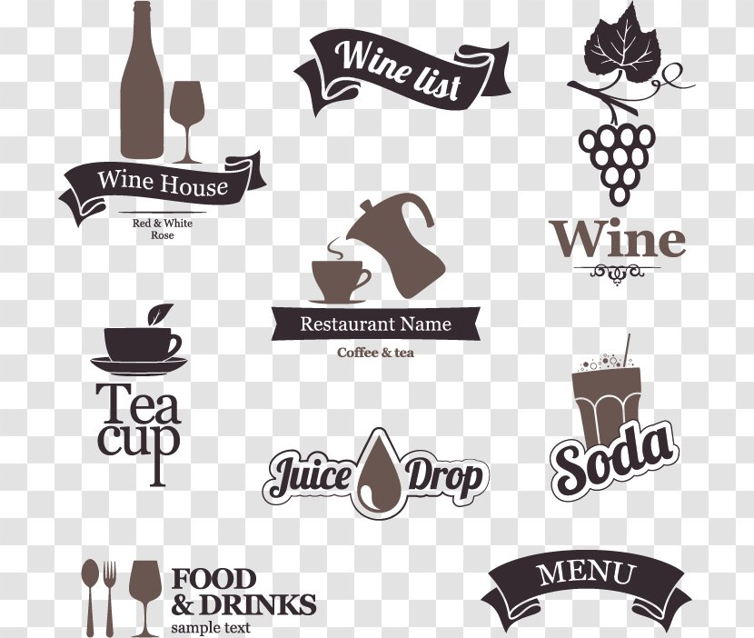 Cafe Coffee Restaurant Vector Graphics Menu - Design Element Transparent PNG