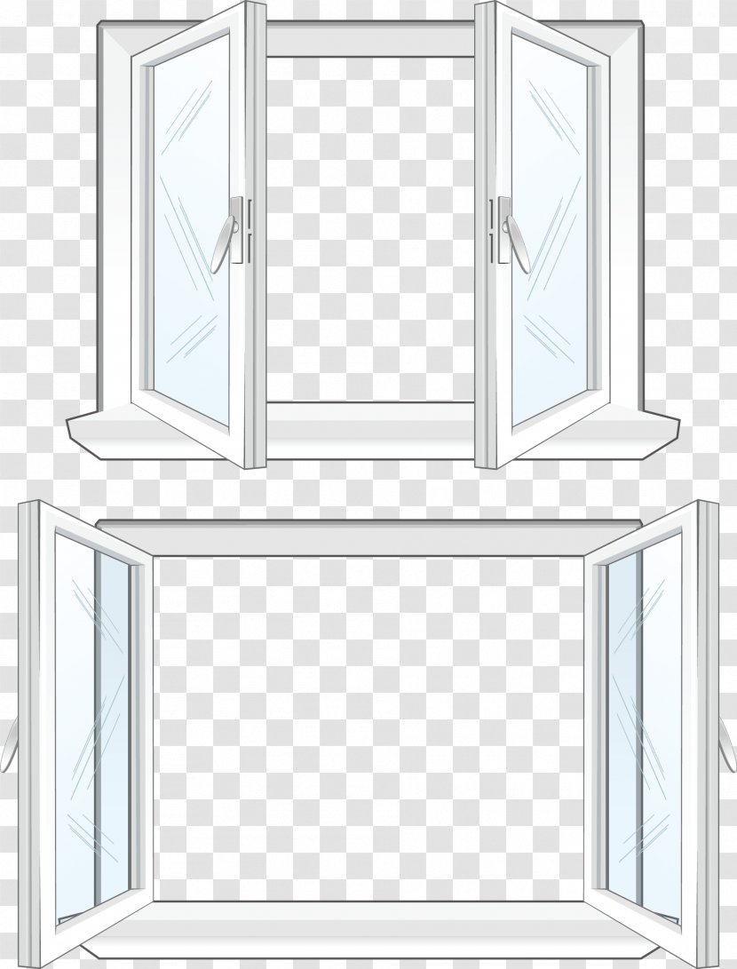 Window Glass Clip Art - Template - Windows Collection Transparent PNG