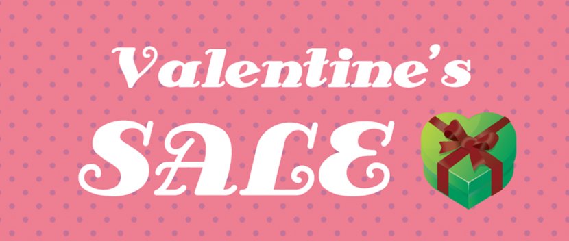 Valentines Valentine Promotion - Pink - Text Transparent PNG