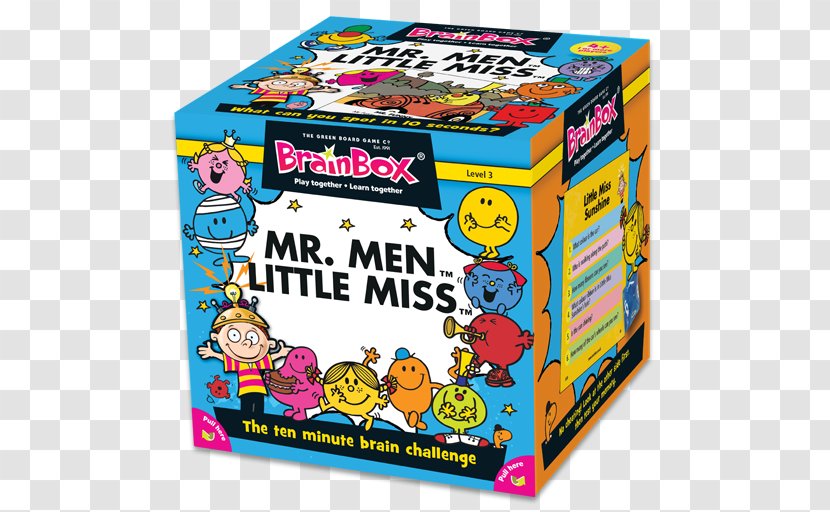 Mr. Men Game BrainBox The World Little Miss Fun [books] - Mr Transparent PNG