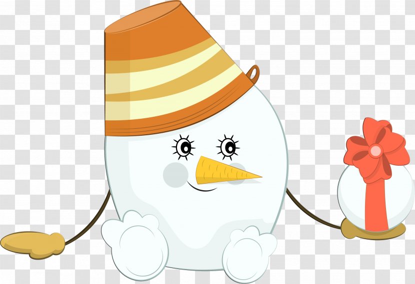 Party Hat Clip Art - Snowman Cartoon Transparent PNG