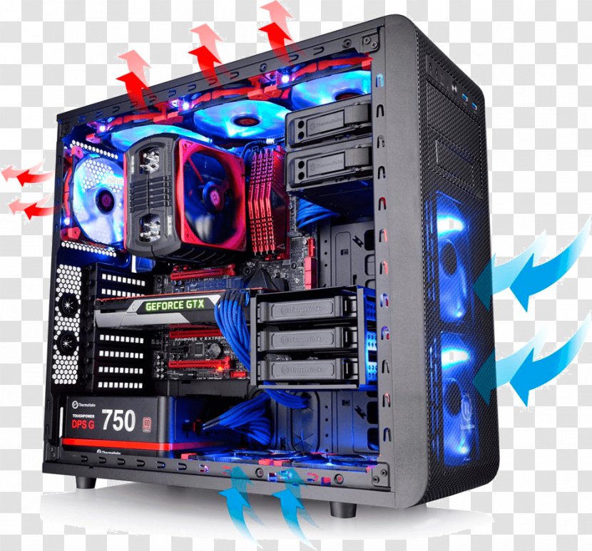 Computer Cases & Housings Power Supply Unit ATX Gaming Thermaltake - Hardware Transparent PNG