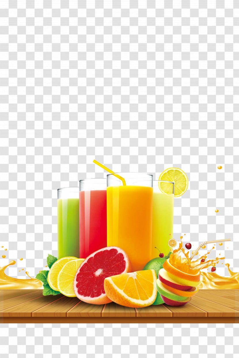 Orange Juice Lemon Drink Fruit - Lemonade - Colorful Juices Transparent PNG