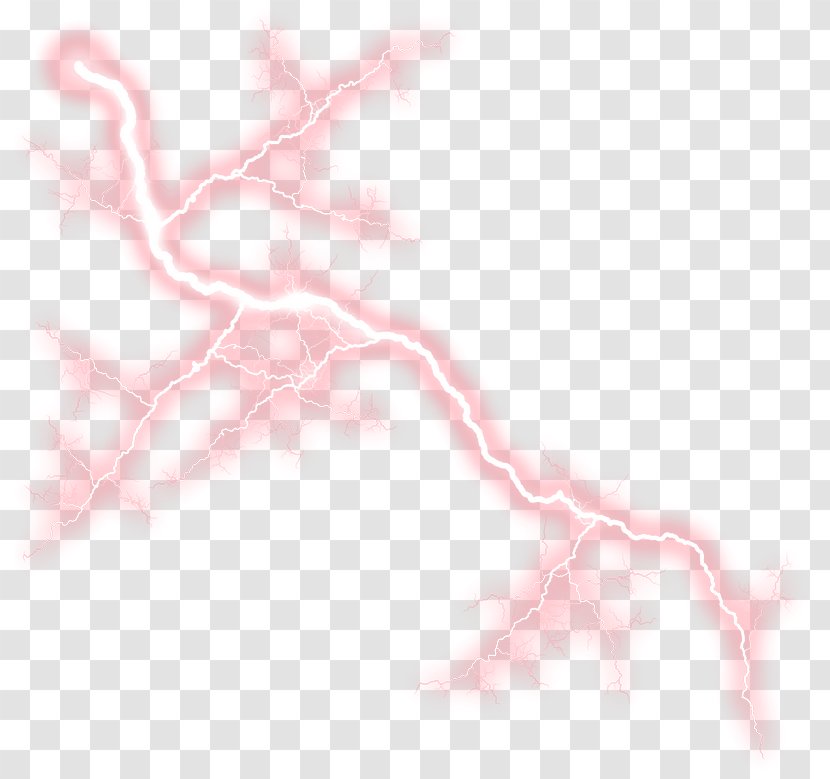 Lightning Red Weather Icon Transparent PNG