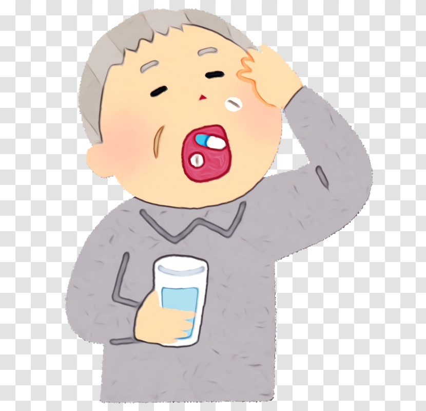 Cartoon Nose Drinking Drink Child Transparent PNG