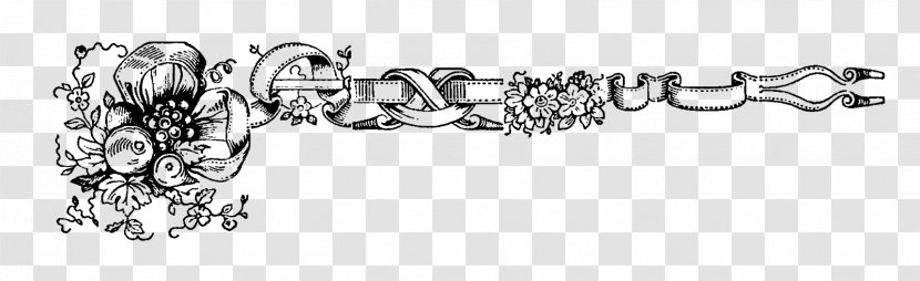 Floral Design Line Art Clip - Drawing - Vegetable Black N White Transparent PNG