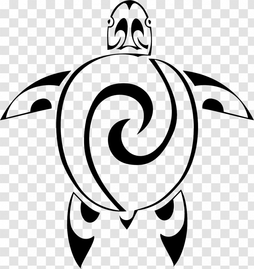 Sea Turtle Marquesan Tattoo Polynesia - Flower Transparent PNG