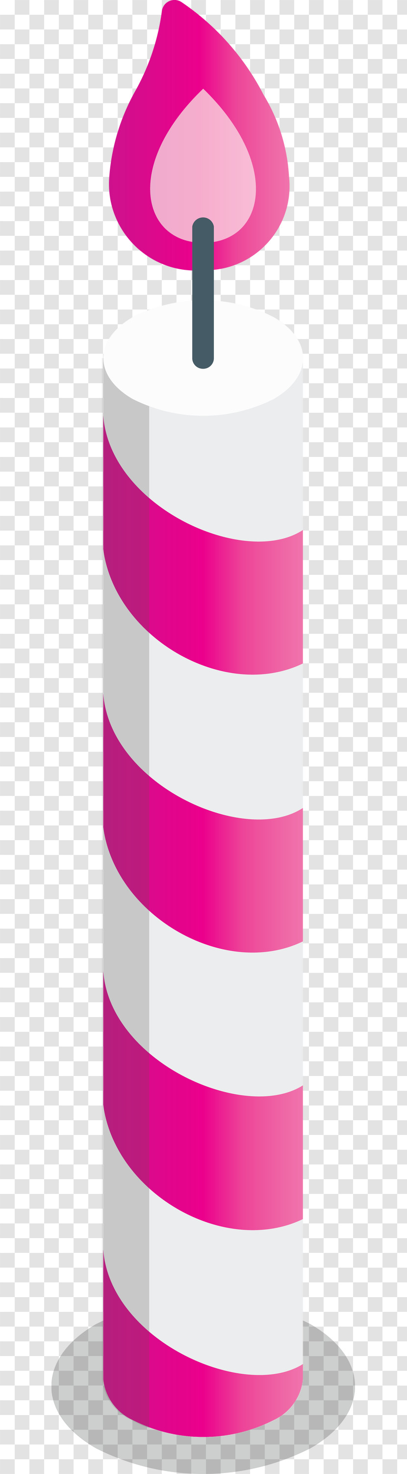 Pink M Cylinder Transparent PNG