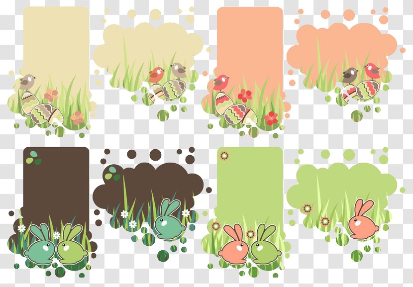 Easter Bunny Clip Art - The Rabbit Flower Is Lovely And Picture On Border Transparent PNG