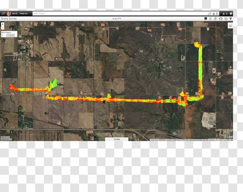 Pipeline Transportation Leak Detection Map Gas Unmanned Aerial Vehicle - Surveyor Transparent PNG