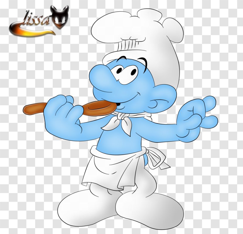 Clip Art Smurfette The Smurfs Cook Chef - Watercolor - Smurf Transparent PNG