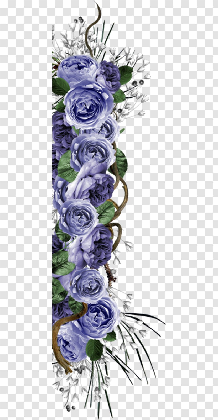 Floral Design Blue Rose Die Englischen Rosen Cut Flowers - Order - Digital Scrapbooking Transparent PNG