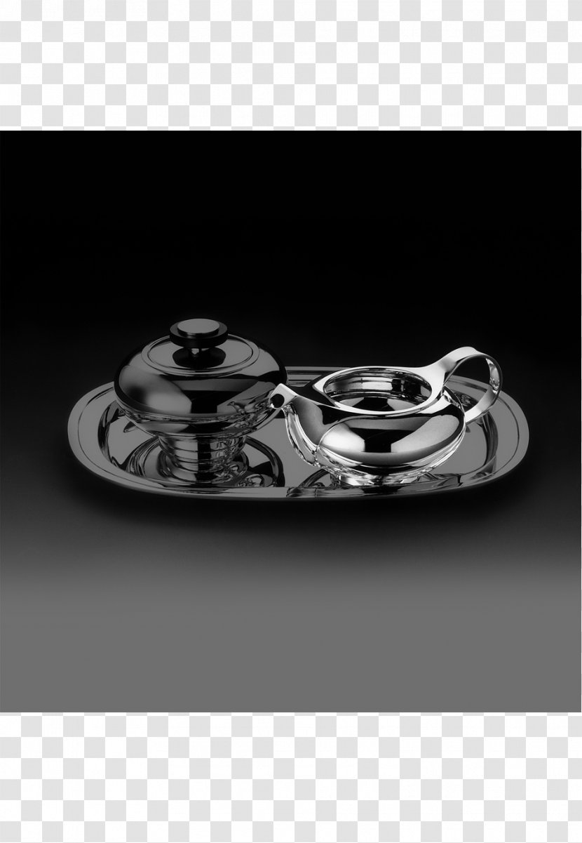 Sterling Silver Robbe & Berking Sugar Bowl Coffee Pot - Black And White Transparent PNG