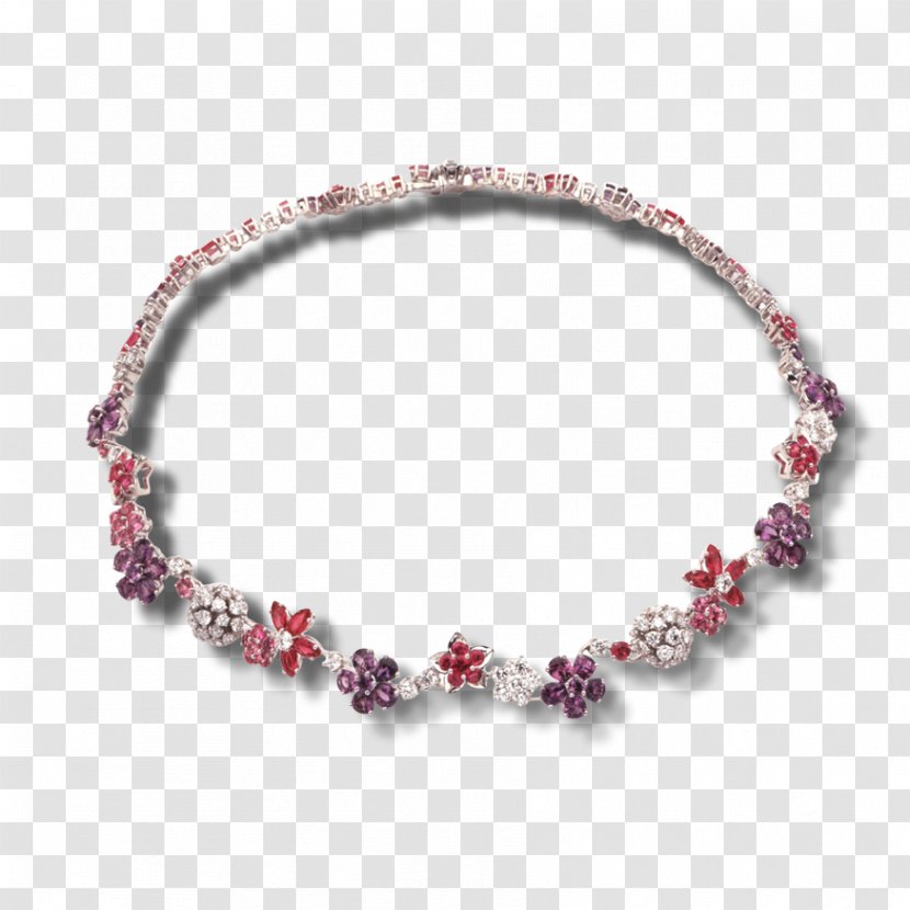 Bracelet Van Cleef & Arpels Necklace - Magenta Transparent PNG